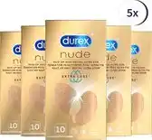 Bol.com Durex Nude Extra Lube 10st x 5 aanbieding