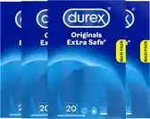 Bol.com Durex Originals Condooms Extra Safe - 4x 20 stuks aanbieding