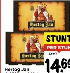 Vomar Voordeelmarkt Hertog Jan Krat 24 flesjes à 30 cl aanbieding