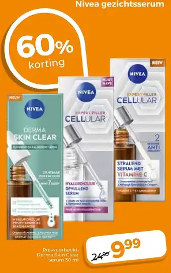 Trekpleister Nivea gezichtsserum aanbieding