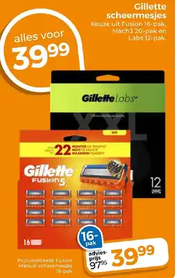 Trekpleister Gillette scheermesjes aanbieding