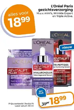 Trekpleister L'Oréal Paris gezichtsverzorging aanbieding