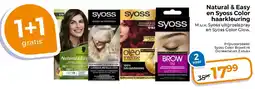 Trekpleister Natural & Easy en Syoss Color haarkleuring aanbieding