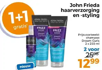 Trekpleister John Frieda haarverzorging en styling aanbieding