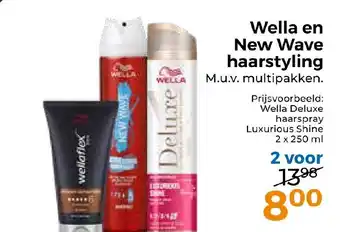 Trekpleister Wella en New Wave haarstyling aanbieding