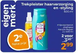 Trekpleister Trekpleister haarverzorging en styling aanbieding