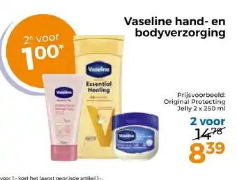 Trekpleister Vaseline hand en bodyverzorging aanbieding