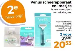 Trekpleister Venus scheerapparaat en mesjes aanbieding