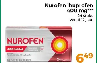 Trekpleister Nurofen ibuprofen 400 mg aanbieding