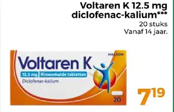 Trekpleister Voltaren K 12.5 mg diclofenac kalium aanbieding