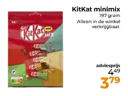 Trekpleister KitKat minimix aanbieding