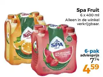 Trekpleister Spa Fruit aanbieding