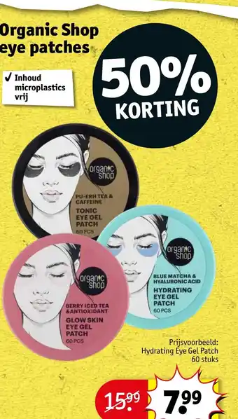 Kruidvat Organic Shop eye patches aanbieding