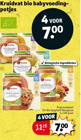 Kruidvat Kruidvat bio babyvoeding potjes aanbieding