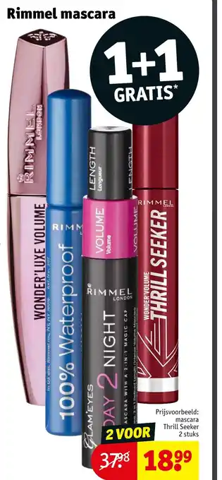 Kruidvat Rimmel mascara aanbieding