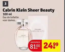 Kruidvat Calvin Klein Sheer Beauty aanbieding