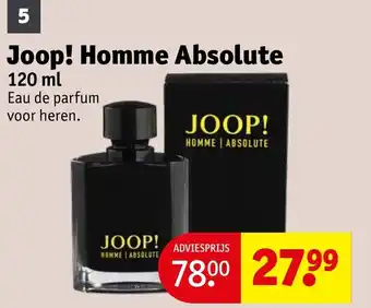 Kruidvat Joop! Homme Absolute aanbieding