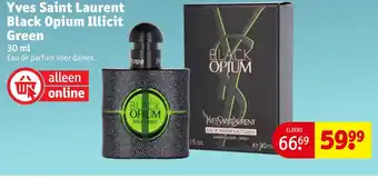 Kruidvat Yves Saint Laurent Black Opium Illicit Green aanbieding