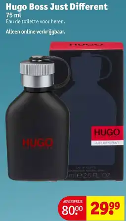 Kruidvat Hugo Boss Just Different aanbieding