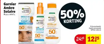 Kruidvat Garnier Ambre Solaire aanbieding