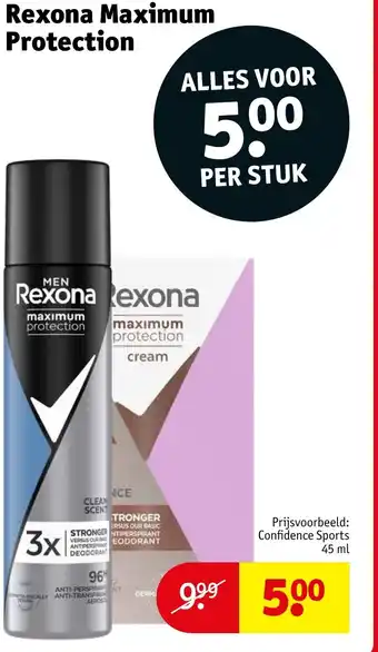 Kruidvat Rexona Maximum Protection aanbieding