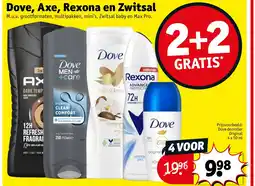 Kruidvat Dove, Axe, Rexona en Zwitsal aanbieding