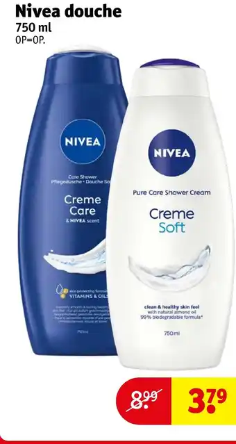 Kruidvat Nivea douche aanbieding