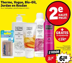 Kruidvat Therme, Vogue, Bio-Oil, Jordan en Resdan aanbieding