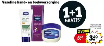 Kruidvat Vaseline hand en bodyverzorging aanbieding