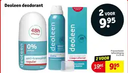 Kruidvat Deoleen deodorant aanbieding