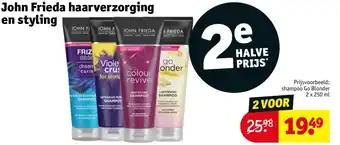 Kruidvat John Frieda haarverzorging en styling aanbieding