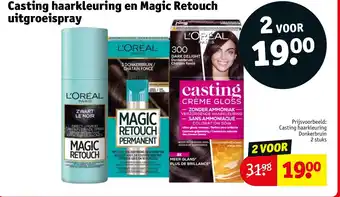 Kruidvat Casting haarkleuring en Magic Retouch uitgroeispray aanbieding