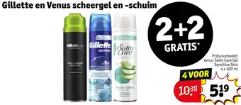 Kruidvat Gillette en Venus scheergel en schuim aanbieding