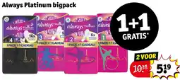 Kruidvat Always platinum bigpack aanbieding