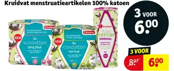 Kruidvat Kruidvat menstruatieartikelen 100% katoen aanbieding