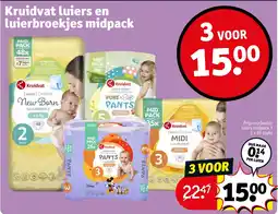 Kruidvat Kruidvat luiers en luierbroekjes midpack aanbieding