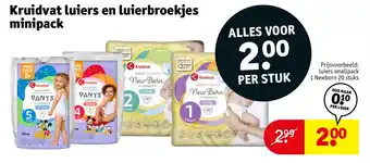 Kruidvat Kruidvat luiers en luierbroekjes minipack aanbieding