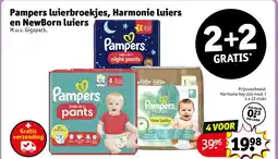 Kruidvat Pampers luierbroekjes, Harmonie luiers en NewBorn luiers aanbieding