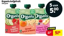 Kruidvat Organix knijpfruit aanbieding