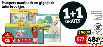 Kruidvat Pampers maxipack en gigapack luierbroekjes aanbieding