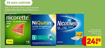 Kruidvat Nicotinell Nicotine Pleister 14mg aanbieding