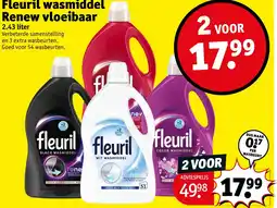 Kruidvat Fleuril wasmiddel Renew vloeibaar aanbieding