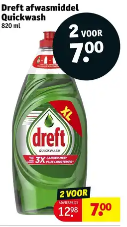 Kruidvat Dreft afwasmiddel Quickwash aanbieding