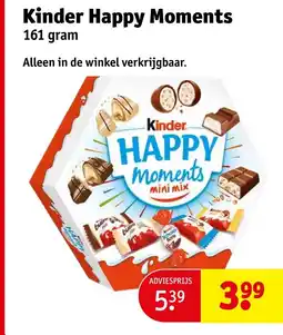 Kruidvat Kinder Happy Moments aanbieding