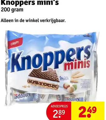 Kruidvat Knoppers mini's aanbieding