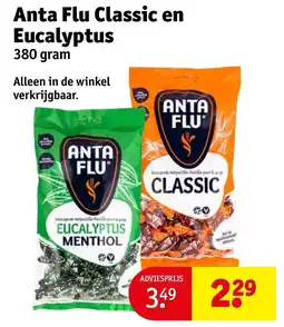 Kruidvat Anta Flu Classic en Eucalyptus aanbieding