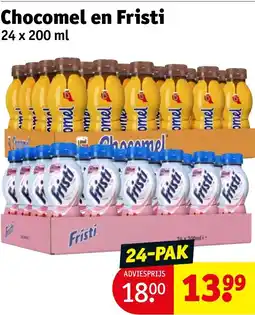 Kruidvat Chocomel en Fristi aanbieding