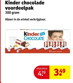 Kruidvat Kinder chocolade voordeelpak aanbieding