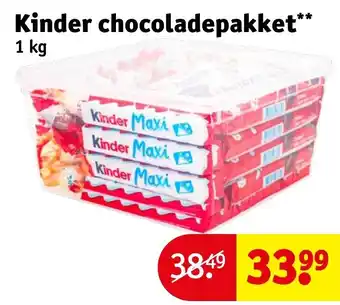 Kruidvat Kinder chocoladepakket aanbieding