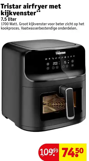 Kruidvat Tristar airfryer met kijkvenster aanbieding